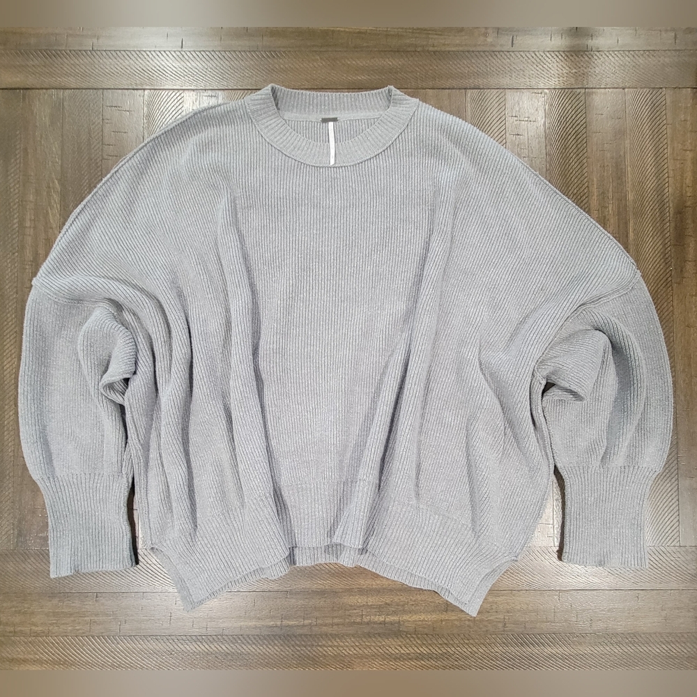 Free People Easy Street Gray Sweater (L)